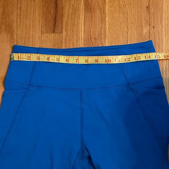 Women's Blue Athletic Shorts - Picture 2 of 6